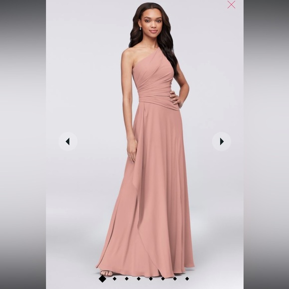 David’s Bridal bridesmaids dress in “Ballet” (dusty rose pink) - Picture 2 of 13